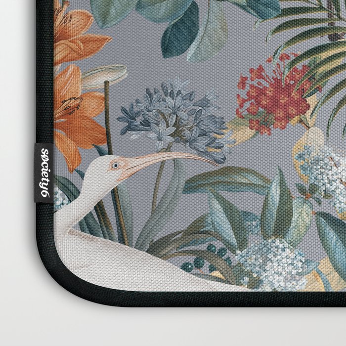 Floral and Birds Vintage Garden II Laptop Sleeve Gallery Image 3