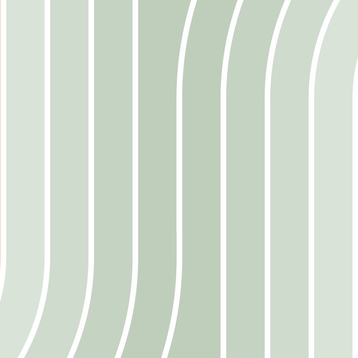 Abstract Retro Double Spring Rainbow - Pastel sage green and Peach fuzz Coffee Mug Gallery Image 2