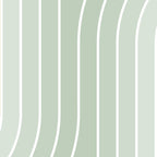 Abstract Retro Double Spring Rainbow - Pastel sage green and Peach fuzz Coffee Mug Gallery Image 2