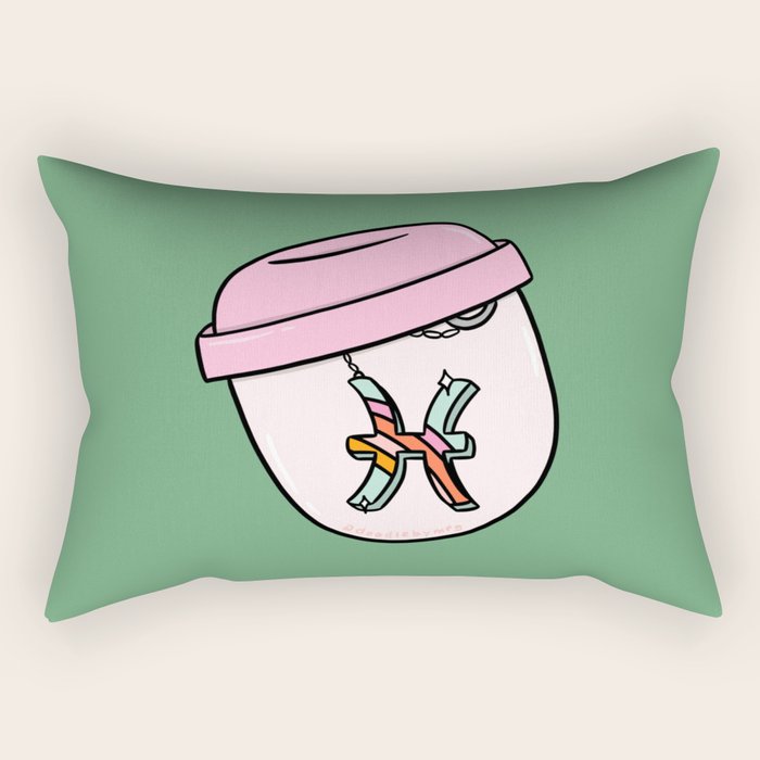 Pisces Keychain Rectangular Pillow Gallery Image 1