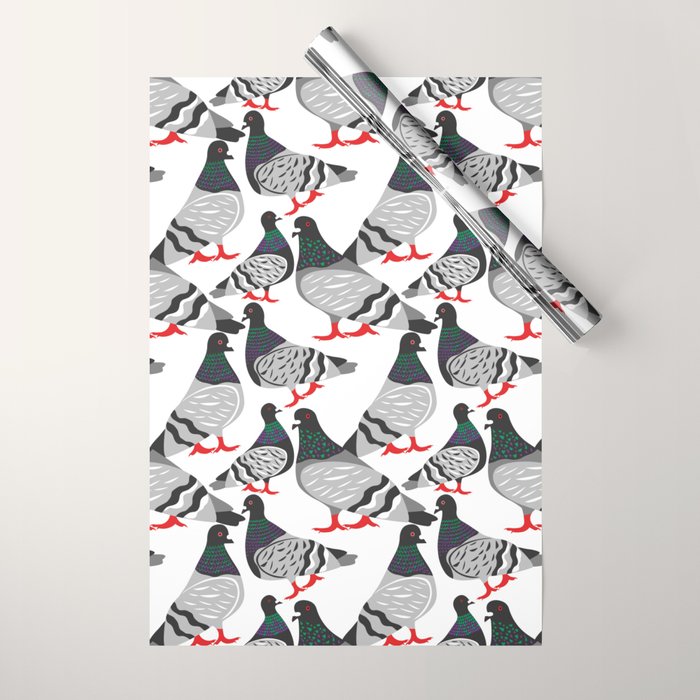 Pigeon Power Wrapping Paper Gallery Image 1
