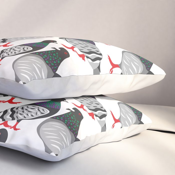 Pigeon Power Pillow Sham Gallery Image 3
