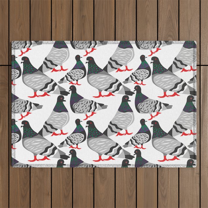 Pigeon Power Outdoor Rug