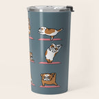 English Bulldog Yoga Travel Mug Gallery Image 2