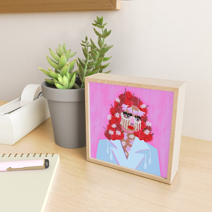 Strawberries Mini Art Print Gallery Image 2