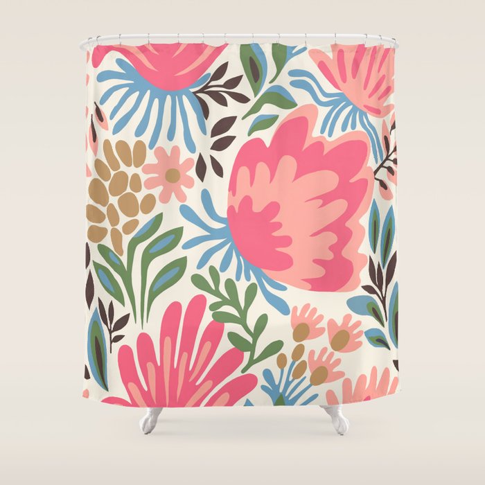 Lush Floral Escape Shower Curtain Gallery Image 1