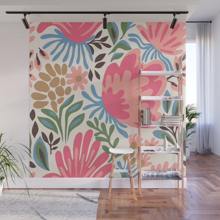 Lush Floral Escape Wall Mural Gallery Image 1