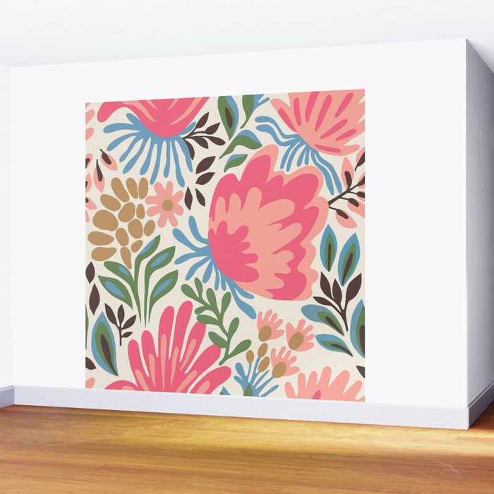 Lush Floral Escape Wall Mural Gallery Image 2