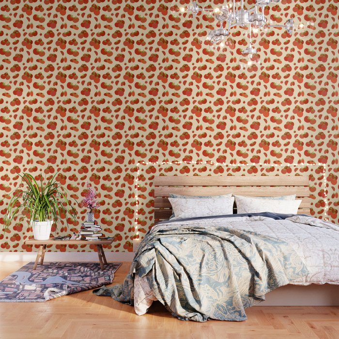 Hand Drawn Italian Roman Pomodori Tomato Classic Mediterranean Art Wallpaper Gallery Image 3