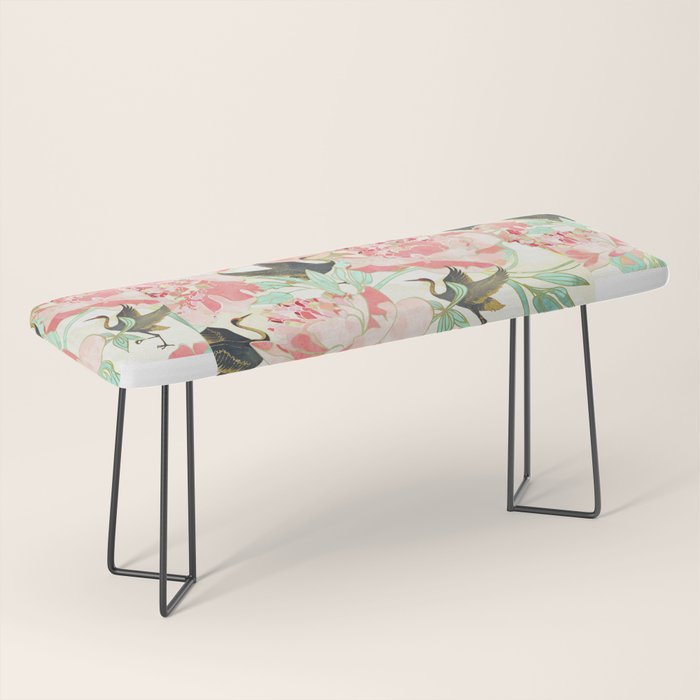 Floral Cranes Bench Gallery Image 1