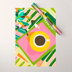 IYKYK, If You Know You Know, Typography Tea American Slang Quote Quirky, English Language Communication Millennials Whimsical Fun, Eclectic Bohemian Contemporary Painting Words Attitude Wrapping Paper Gallery Image 1