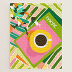 IYKYK, If You Know You Know, Typography Tea American Slang Quote Quirky, English Language Communication Millennials Whimsical Fun, Eclectic Bohemian Contemporary Painting Words Attitude Jigsaw Puzzle Gallery Image 1