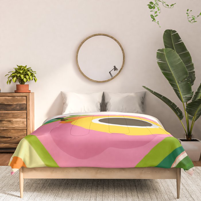 IYKYK, If You Know You Know, Typography Tea American Slang Quote Quirky, English Language Communication Millennials Whimsical Fun, Eclectic Bohemian Contemporary Painting Words Attitude Comforter Gallery Image 3