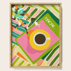 IYKYK, If You Know You Know, Typography Tea American Slang Quote Quirky, English Language Communication Millennials Whimsical Fun, Eclectic Bohemian Contemporary Painting Words Attitude Serving Tray Gallery Image 1