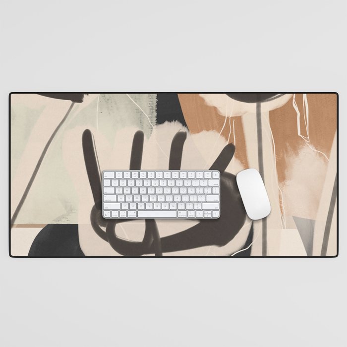 Modern Abstract Art Face 24 Desk Mat Gallery Image 1