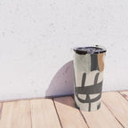 Modern Abstract Art Face 24 Travel Mug Gallery Image 4