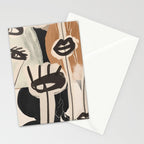 Modern Abstract Art Face 24 Stationery Card Gallery Image 2