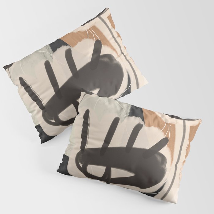 Modern Abstract Art Face 24 Pillow Sham Gallery Image 3