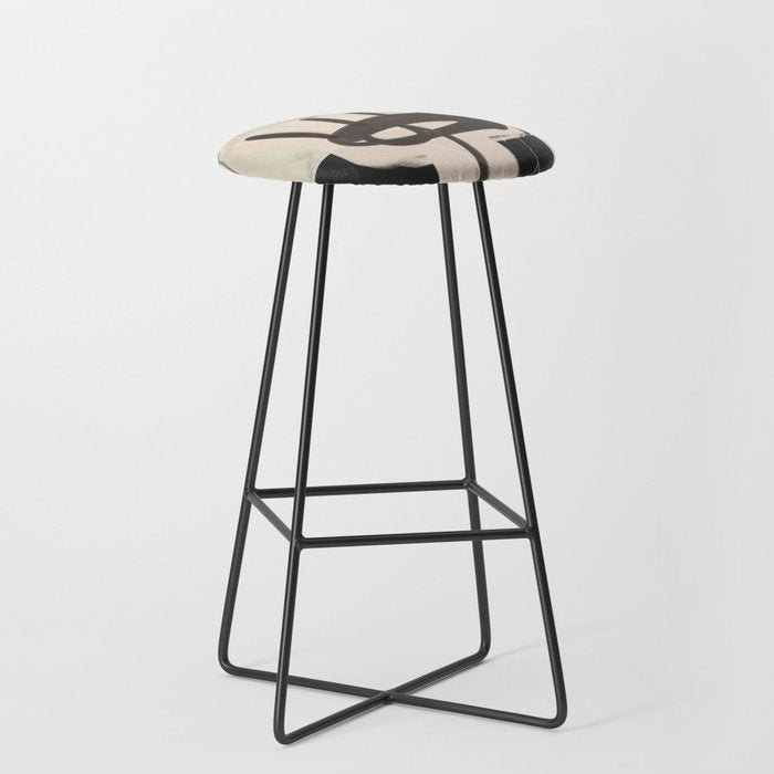 Modern Abstract Art Face 24 Stool Gallery Image 1