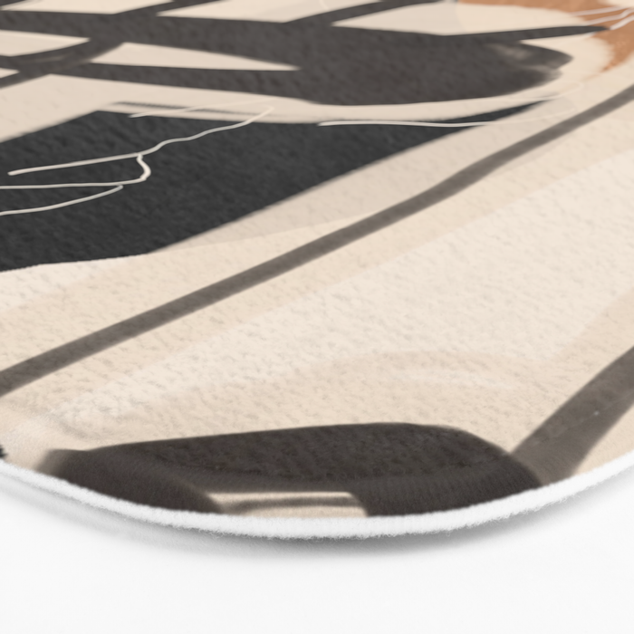 Modern Abstract Art Face 24 Bath Mat Gallery Image 3