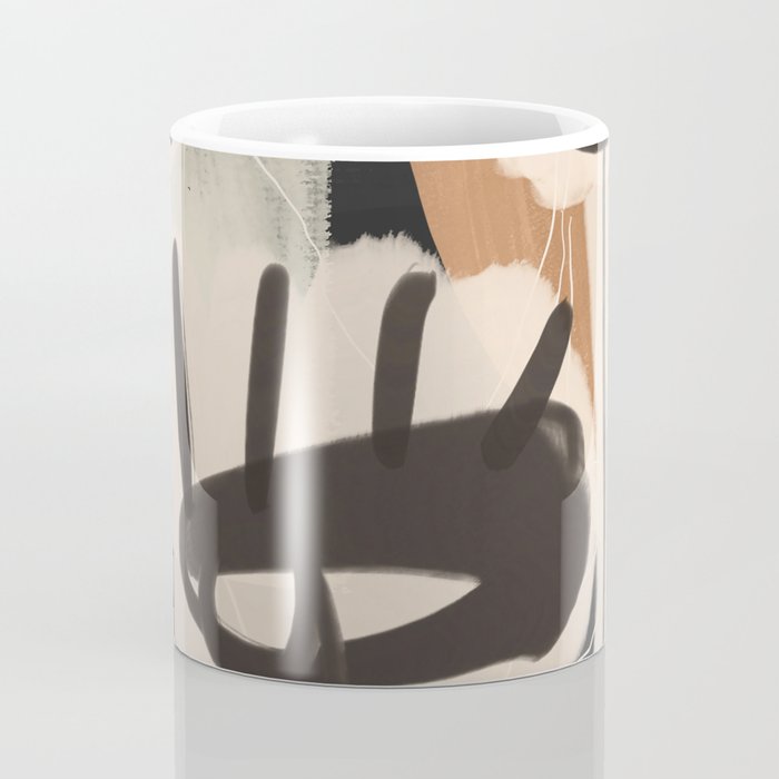 Modern Abstract Art Face 24 Coffee Mug Gallery Image 4