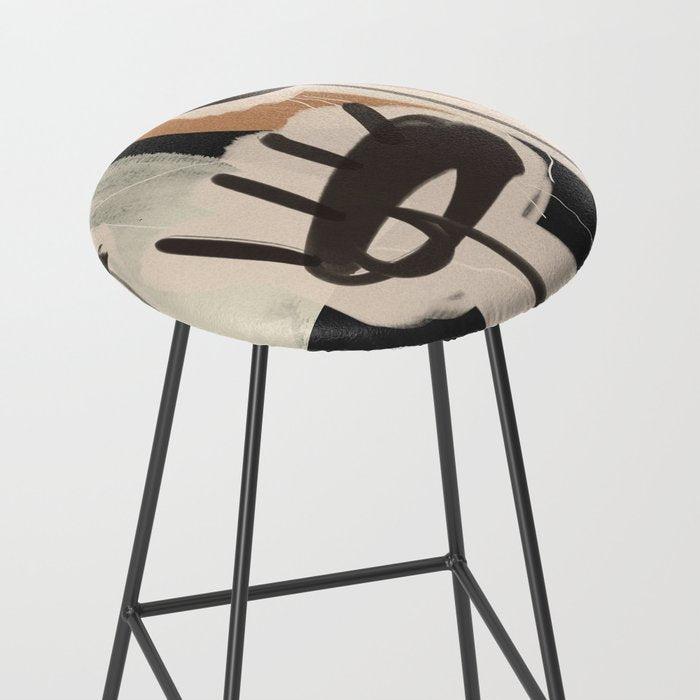 Modern Abstract Art Face 24 Stool Gallery Image 2