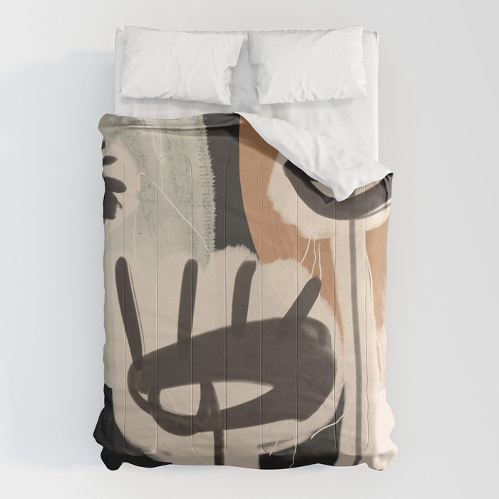 Modern Abstract Art Face 24 Comforter Gallery Image 6