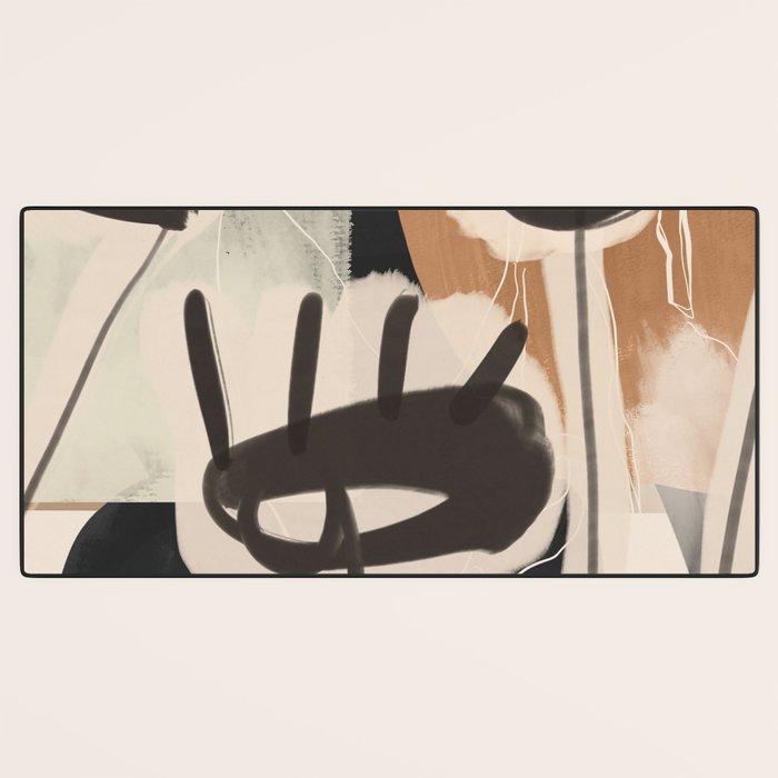 Modern Abstract Art Face 24 Desk Mat Gallery Image 3