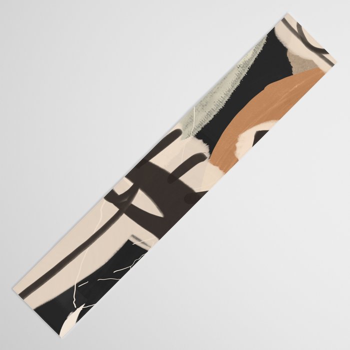 Modern Abstract Art Face 24 Table Runner Gallery Image 3