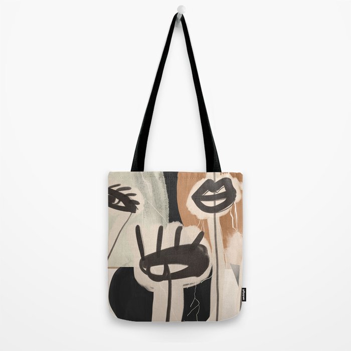 Modern Abstract Art Face 24 Tote Bag Gallery Image 2