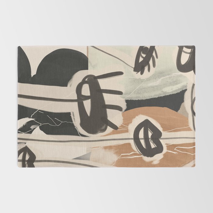 Modern Abstract Art Face 24 Rug Gallery Image 2