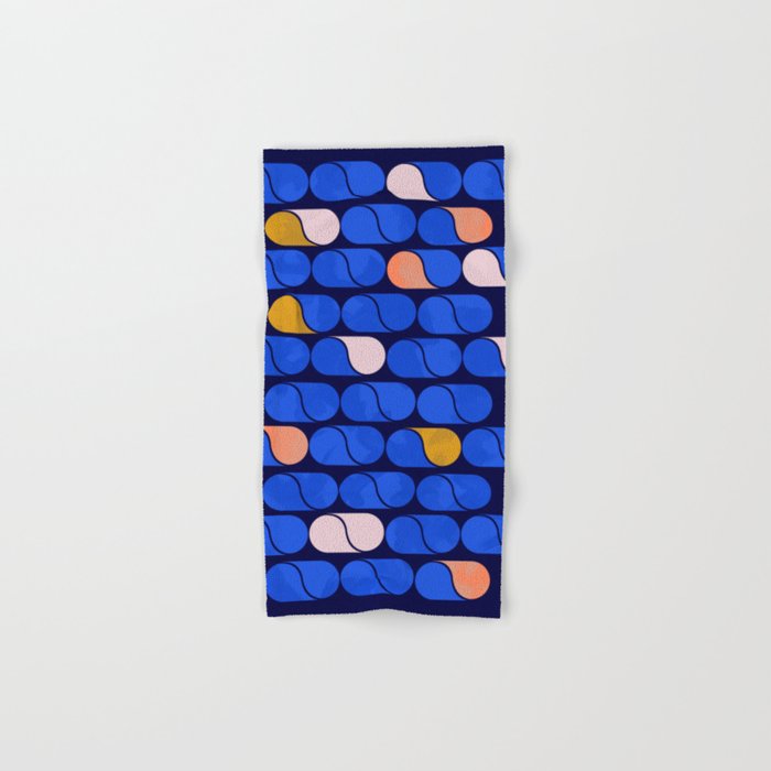Blue modern pattern Towels Gallery Image 1