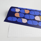 Blue modern pattern Wrapping Paper Gallery Image 2