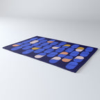 Blue modern pattern Rug Gallery Image 3