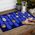 Blue modern pattern Outdoor Rug Gallery Image 2