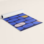 Blue modern pattern Yoga Mat Gallery Image 2