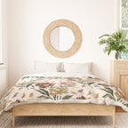 Hand Painted Peony Florals Duvet Cover Gallery Image 3