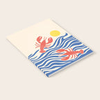 Lobsters Frolicking in the Ocean Waves Notebook Gallery Image 2