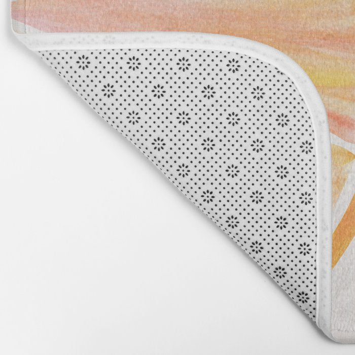 Summer Citrus Party Watercolor Bath Mat Gallery Image 2