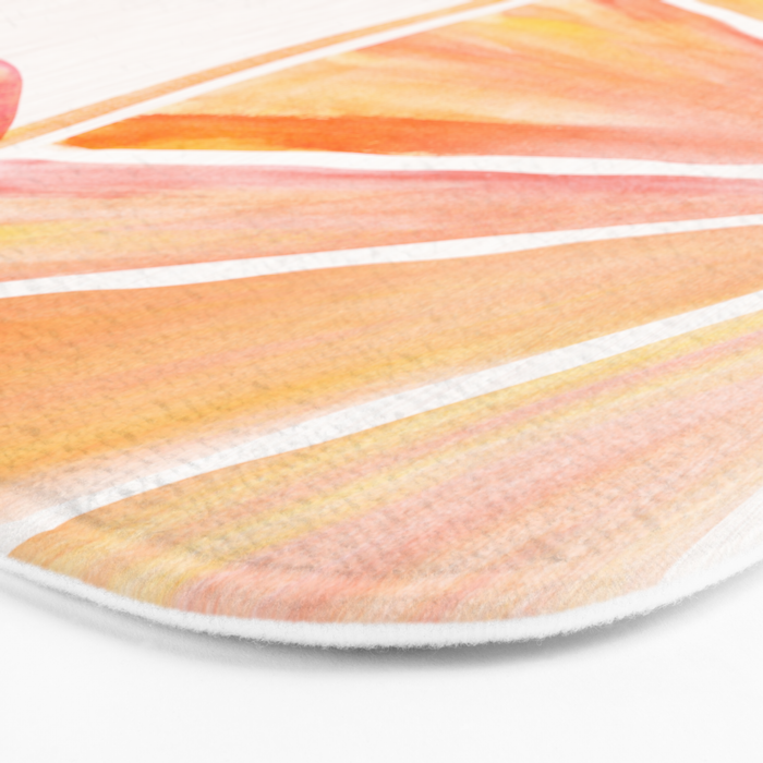 Summer Citrus Party Watercolor Bath Mat Gallery Image 3
