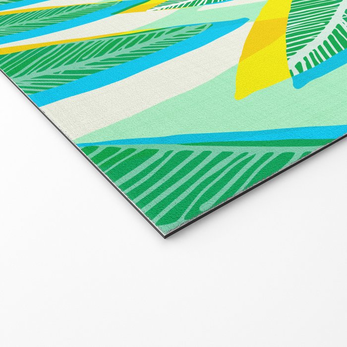Colorful Tropical Pop Vines Welcome Mat Gallery Image 2