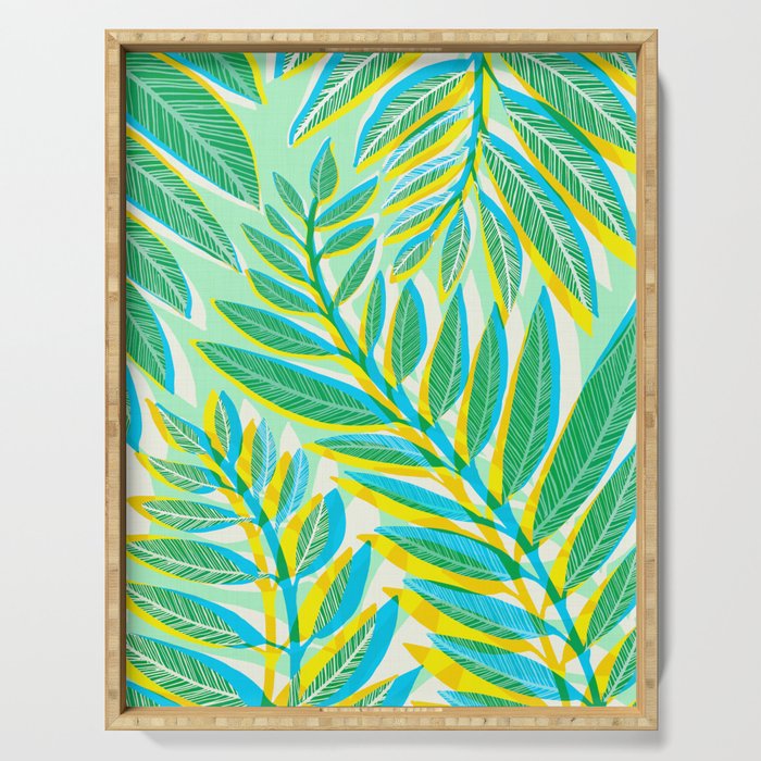 Colorful Tropical Pop Vines Serving Tray Gallery Image 1
