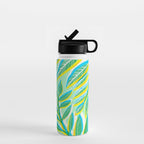 Colorful Tropical Pop Vines Water Bottle Gallery Image 1