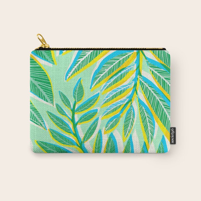 Colorful Tropical Pop Vines Carry All Pouch Gallery Image 1