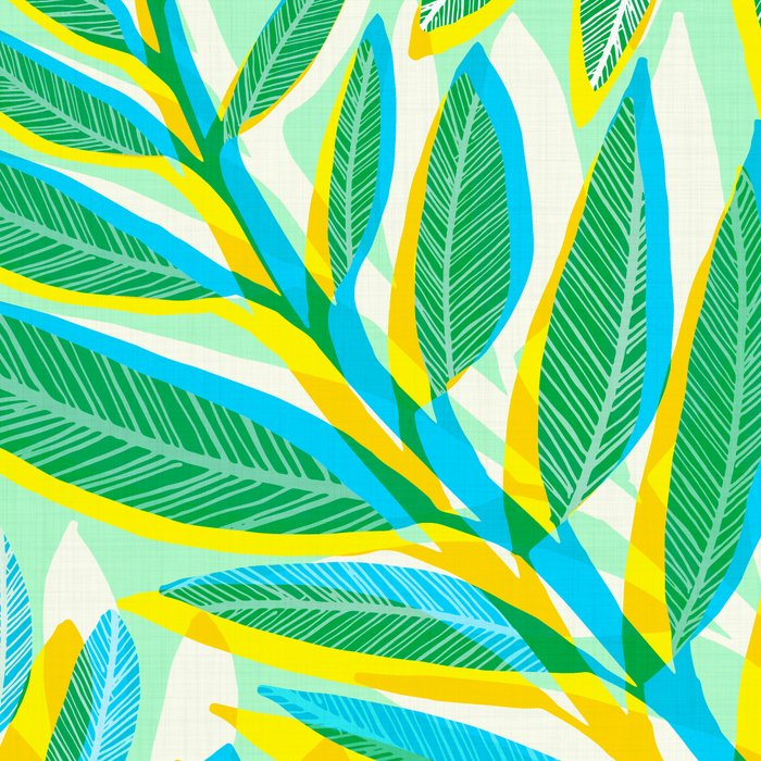 Colorful Tropical Pop Vines Coffee Mug Gallery Image 2