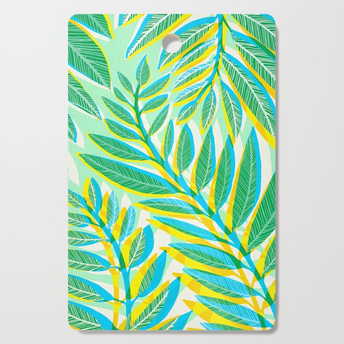 Colorful Tropical Pop Vines Cutting Board Gallery Image 1