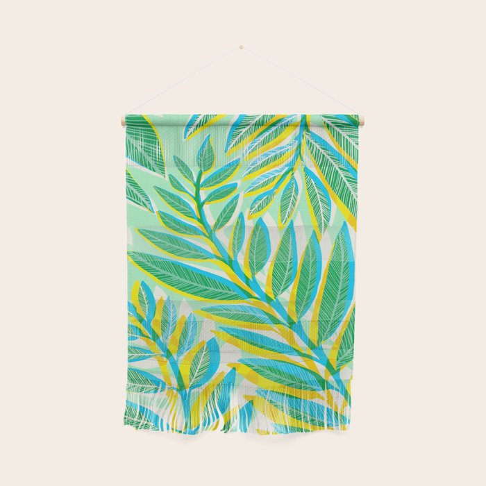 Colorful Tropical Pop Vines Wall Hanging Gallery Image 1