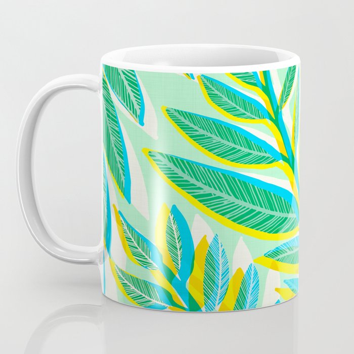 Colorful Tropical Pop Vines Coffee Mug Gallery Image 3