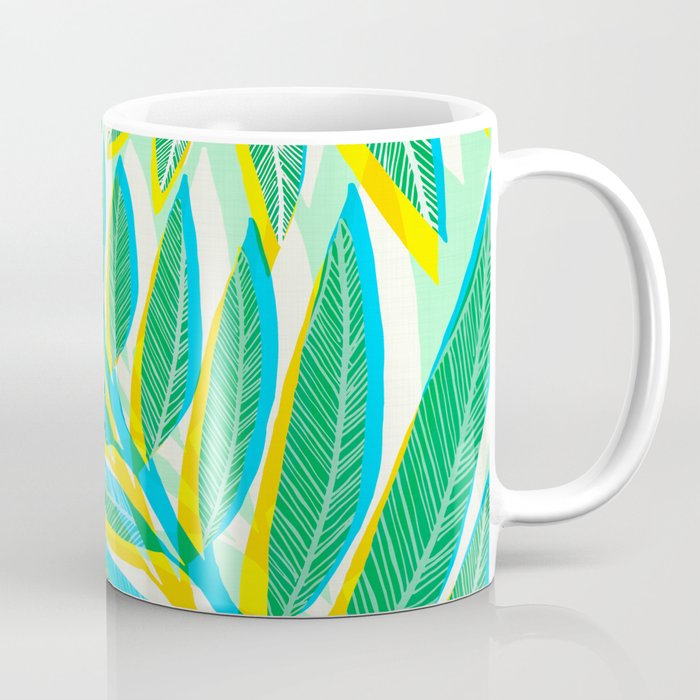 Colorful Tropical Pop Vines Coffee Mug Gallery Image 1