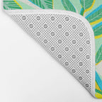 Colorful Tropical Pop Vines Bath Mat Gallery Image 2